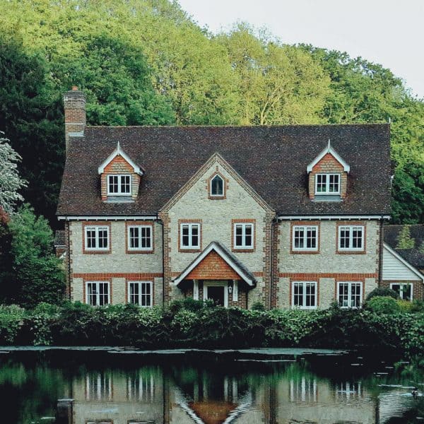 A beautiful home on a lake
