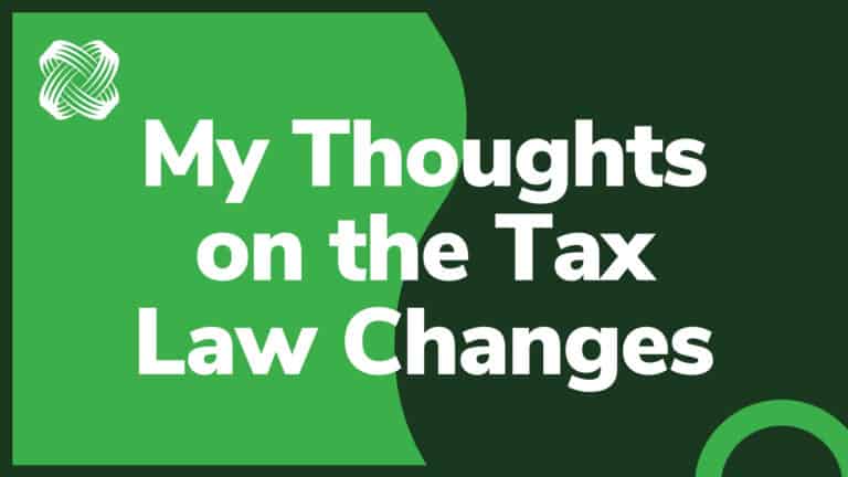 My Thoughts on the Tax Law Changes video thumbnail