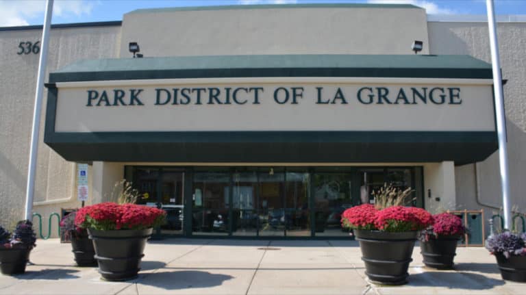 Front entrance to the Park District of La Grange