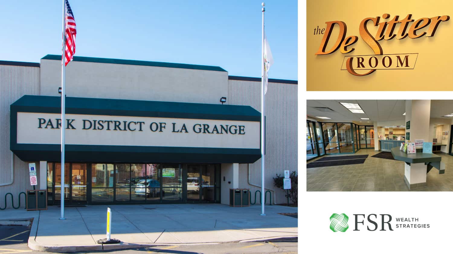 Front entrance, DeSitter room, and front lobby