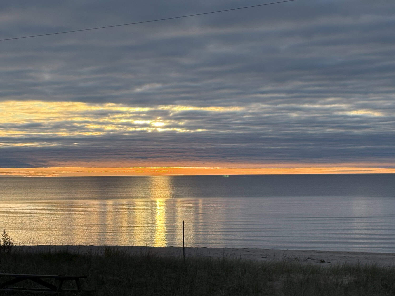 The sunset while Steve was up in Michigan