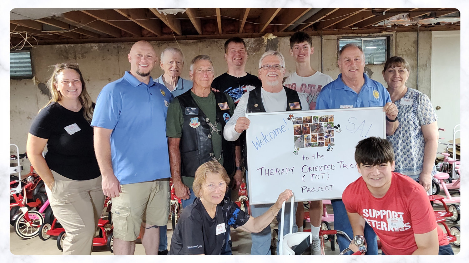 Elizabeth B and The Pioneers at a volunteer event