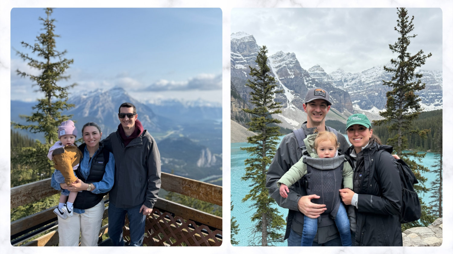 Sean and his family up in Banff, Canada